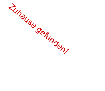 Textfeld: Zuhause gefunden!