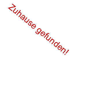 Textfeld: Zuhause gefunden!