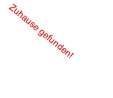 Textfeld: Zuhause gefunden!